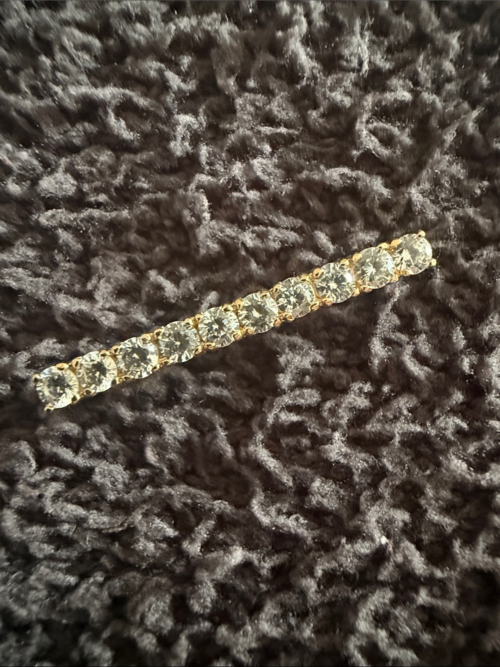 Gold-Tone Crystal Broche - Clear Sparkle